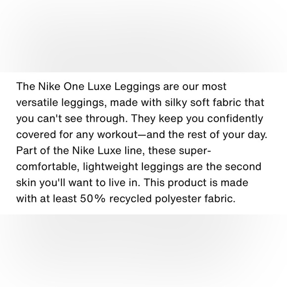 #1618 The Nike One Luxe Tight Fit Mid Rise 7/8 Length Legging - Picture 11 of 16